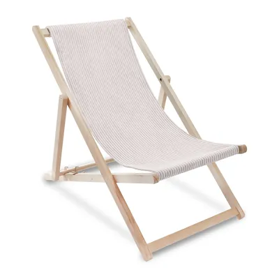 Immagine prodotto di Lettino pieghevole in legno Dreamroots, fino a 130 kg, lettino pieghevole con regolazione dell'inclinazione dello schienale in 3 fasi, Lincoln White Dove