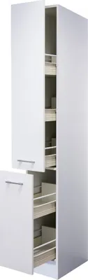 Produktbild von Flex Well Apothekerschrank Vorratsschrank Lucca BxTxH 30 x 57 x 200 cm weiß matt zerlegt 00011166