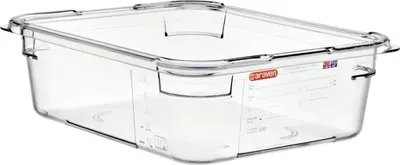Produktbild von ARAVEN GN-Behälter 1/2, Polycarbonat, Tiefe: 100 mm, Inhalt: 5,95 L