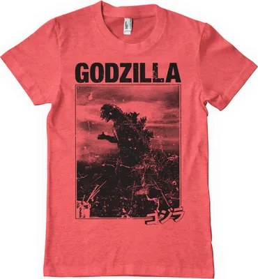 Produktbild von Godzilla Vintage T-Shirt - XX-Large - RedHeather