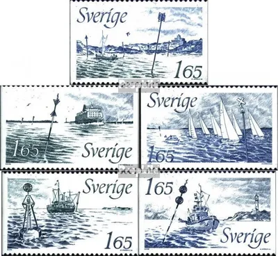 Produktbild von Briefmarken Schweden 1982 Mi 1196-1200 (kompl.Ausg.) postfrisch Seezeichen