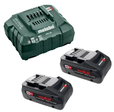 Produktbild von Metabo Akku Ladegerät ASC 55 18V 12V-36V 627044000 + 2x Mafell Akku 4,0 LiHD CAS