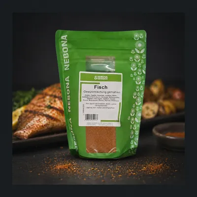 Produktbild von Nebona - Fisch Gewürzmischung gemahlen - Fisch Grillmarinade - Grillgewürz für Fisch - 500g
