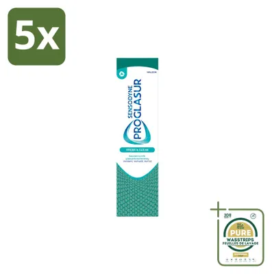 Produktbild von 5 x  Sensodyne Proglasur Fresh & Clean Zahnpasta - 75 ml - Vorratspackung - 5 Stücke
