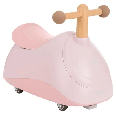 Immagine prodotto di Kikkaboo Sizzy Scivolo a 4 ruote con maniglia in legno di faggio da 1 anno in plastica rosa
