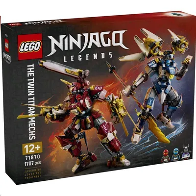 Obrázok produktu pre LEGO NINJAGO Dvojica titánskych robotov, Stavebnica, 12 rok / roky, Plast, 1707 kusov, 2,08 kg