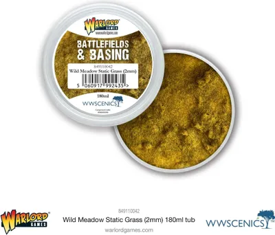 Produktbild von Battlefields & Basing - Wild Meadow 2mm Static Grass (180ml)