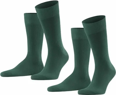 Produktbild von FALKE Happy 2-Pack Socken hunter green (7441), 43-46