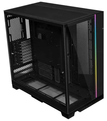 Produktbild von Lian Li O11 Dynamic EVO XL, Tower, PC, Schwarz, ATX, EATX, micro ATX, Mini-ITX, Aluminium, Stahl, Gehärtetes Glas, Blau, Grün, Rot