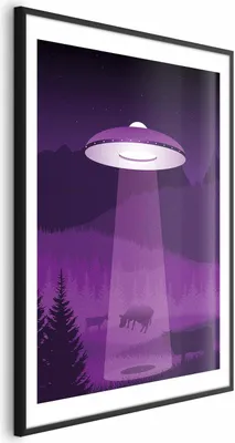 Produktbild von Posterpapier Poster - UFO 21x30 cm Für Kinder n-A-0927-ao-a