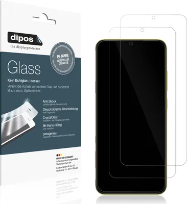 Produktbild von 1x Schutzfolie für Xiaomi POCO M4 5G - Anti-Shock 9H Folie dipos Glass Kunststoffglas