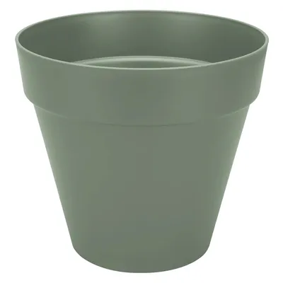 Image de elho® Loft bac à plantes Urban 50 vert pistache avec roulettes Ø 49 cm - plastique