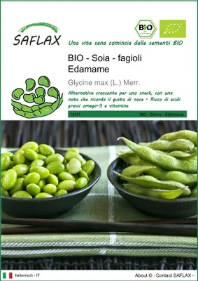 Immagine prodotto di SAFLAX -- Soia - fagioli Edamame - 8 semi - Glycine