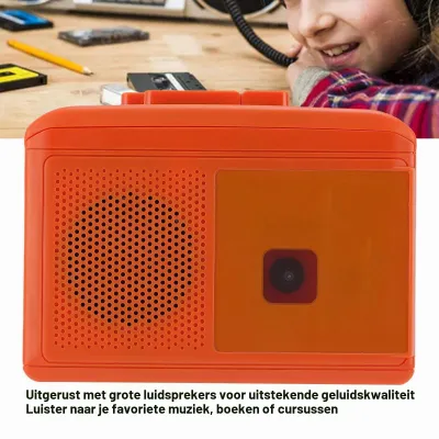 Obrázek produktu pro Přenosný kazetový přehrávač se zabudovaným reproduktorem a USB portem