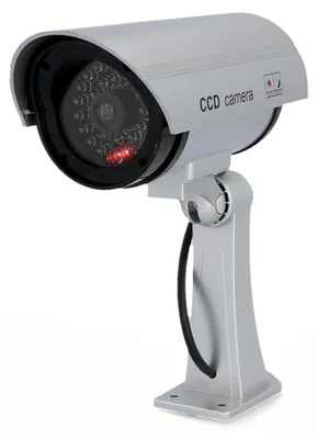 Zdjęcie produktu dla Atrapa kamery - Z migającą diodą LED - Do użytku zewnętrznego - IP44