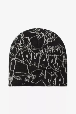 Image de Bonnet Carhartt WIP Blinkerfluid, couleur noir/wax.