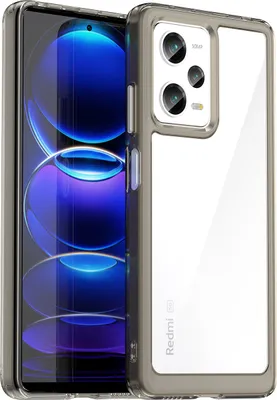 Produktbild von Xiaomi Poco X5 Pro Hülle, Klar Rückseite Stoßfeste TPU Silikon Bumper Schutzhülle für Xiaomi Poco X5 Pro/Redmi Note 12 Pro Grau