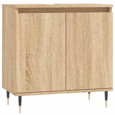 Immagine prodotto di vidaXL Mobile da bagno rovere Sonoma 58x33x60 cm Materiale a base di legno