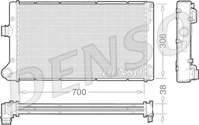 Produktbild von DENSO DRM09099 Kühler Wasserkühler Motorkühler für FIAT PUNTO (188) PUNTO Van (188AX)