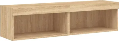 Produktbild von vidaXL TV-Schränke mit LED-Leuchten 2 Stk. Sonoma-Eiche 60x30x30 cm