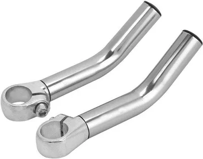 Produktbild von 2 Stahl-Fahrradsättelende, Fahrradsattelkissen aus Aluminiumlegierung für Fahrradersatz (Silber)