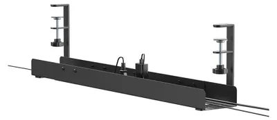 Produktbild von Neomounts ADS07-120BL Kabelwanne - Klemmhalterung - universal, Kabelrinne, Tisch/Bank, Stahl, Schwarz