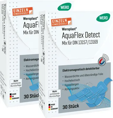 Produktbild von Weroplast AquaFlex Detect Mix für DIN 13169, 2 x 30 Stk/Pkg