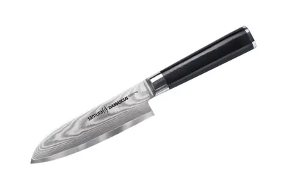 Immagine prodotto di Coltello Santoku piccolo Samura Damascus da 5,7" - Acciaio giapponese di prima qualità, essenziale per la cucina di precisione e la preparazione gastronomica