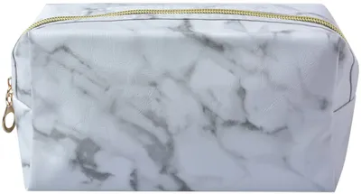 Produktbild von Juleeze JZTB0059 Stilvolle Handtasche für Damen, weiß und grau, 18 x 8 x 10 cm, PU, Marmor-Design