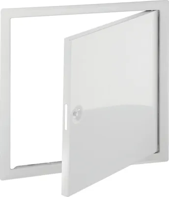 Produktbild von UPMANN Revisionstür Softline Vierkantverschluss Stahl weiß RAL9016 200x200 mm