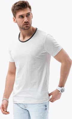 Obrázok produktu pre Ombre Clothing Pánske tričko s krátkym rukávom Supreborg ecru XL