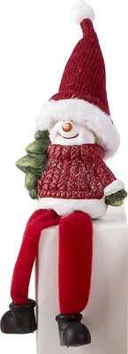 Produktbild von Mel-O-Design  2902 Weihnachtsfigure mit Schlenkerbeinen Schneemann