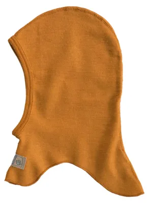 Image de Lilano, capuche pour enfant (nouvel-nés/bébés), 70 % laine (biologique), 30 % soie, 210 g/m² (couleur curry, taille 86)