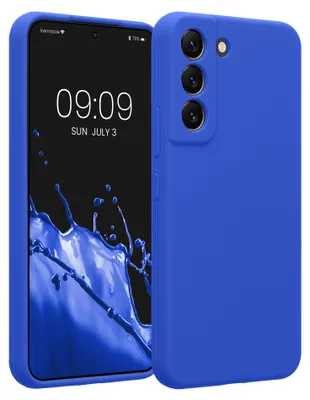Produktbild von kwmobile Hülle kompatibel mit Samsung Galaxy S22 - Hülle Silikon gummiert - Handyhülle - Handy Case in Baltik Blau