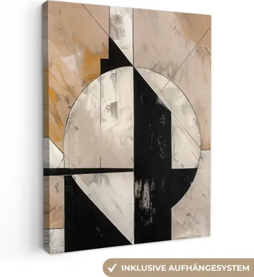 Zdjęcie produktu dla MuchoWow® - Obraz na płótnie - Abstrakcyjny - Nowoczesny - Geometryczny - Pastelowy, fototapeta ścienna, obrazy dekoracyjne do salonu, 90x120cm