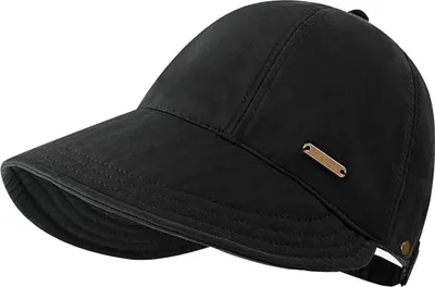 Produktbild von Sonnenhüte für Damen, breite Krempe, UV-Schutz, Visierhut, Sommer, Strand, verstellbarer Pferdeschwanz, verstaubare Kappe zum Angeln, Wandern