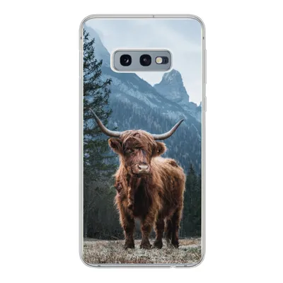 Produktbild von MuchoWow® Handyhülle Schutzhülle Hülle für Samsung Galaxy S10e Schottische Highlander - Tiere - Landschaft Silikon Softcase Handy Hülle - Handy