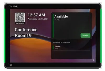 Productafbeelding van Yealink 25,6 cm (10,1") LCD-scherm met een resolutie van 1280 x 800 pixels, ondersteunt 802.11a en 802.11b (ROOMPANEL PLUS E2)