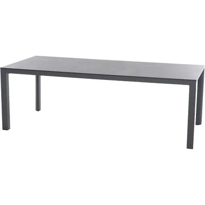 Produktbild von Siena Garden Silva Dining Tisch – 220 x 100 cm, Aluminium (matt anthrazit) & HPL Titan
