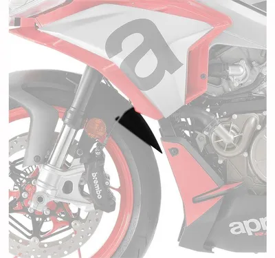 Zdjęcie produktu dla PUIG 21641N Przedłużenie przedniego błotnika pasujące do APRILIA TUONO 660 Czarny