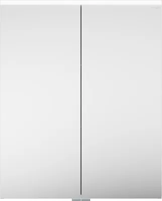 Image de Armoires de toilette burgbad Eqio avec éclairage LED à poser, 2 portes, 650x800x170mm, SPGS065F6583