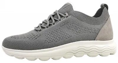 Immagine prodotto di Scarpe da donna Geox D Spherica, modello stringato, colore grigio, adatte per l'uso quotidiano e con solette removibili