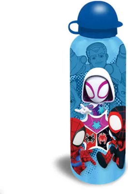 Immagine prodotto di Spiderman Trinkflasche 500ml Tiny Hero Aluflasche Kids