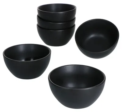 Produktbild von 6x London Lampart Nero Kattegat Snack- & Dip-Schälchen 150ml Ø10cm schwarz Bowl