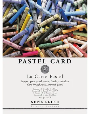 Pastelblock 22,9 x 30,5 cm, 12 Blatt, säurefrei