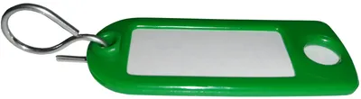 Produktbild von Schlüsselanhänger / Schlüsselschilder  50 Stück grün S-Haken