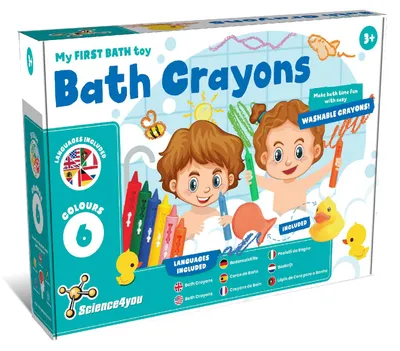 Produktbild von Science4you Bademalstifte für Kinder, Bademalfarbe für Kinder, um das Duscherleb