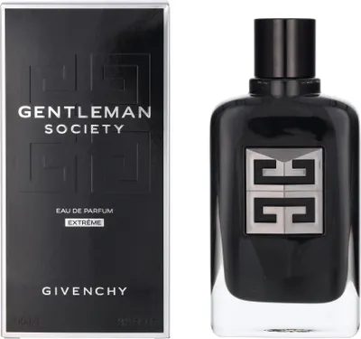 Produktbild von Givenchy Gentleman Society Extreme, Männer, 100 ml, Flüssiges Parfüm, Muskatellersalbei, Muskatnuss, Pfefferminz, Kaffee, Minze, Narzisse, Orris, Vetiver, Zedernholz, Sandelholz, Vanille