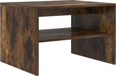 Zdjęcie produktu dla vidaXL Stolik kawowy dąb wędzony 60 x 50 x 40 cm materiał drewnopochodny