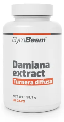 Produktbild von GymBeam - Damiana-Extrakt (Turnera diffusa), 90 Kapseln